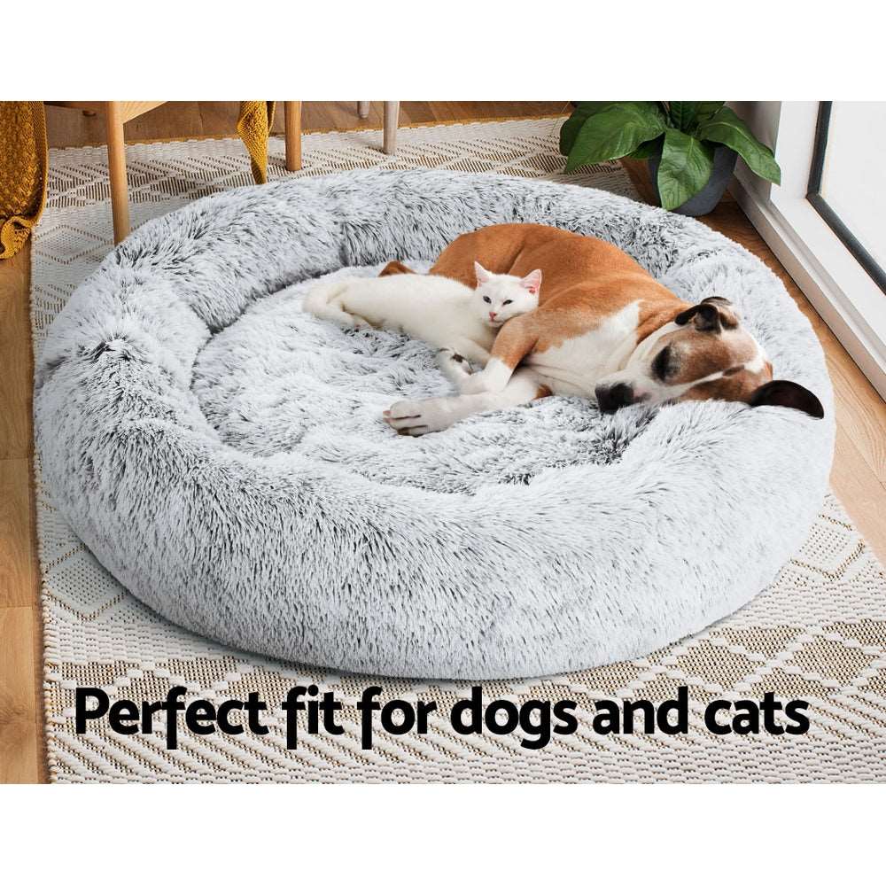 i.Pet Calming Pet Bed Extra Large 110cm Charcoal