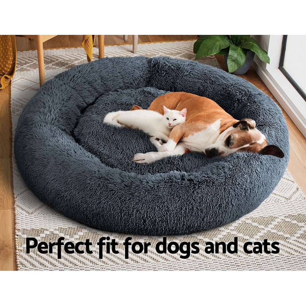 i.Pet Calming Dog Bed Extra Large 110cm Dark Grey