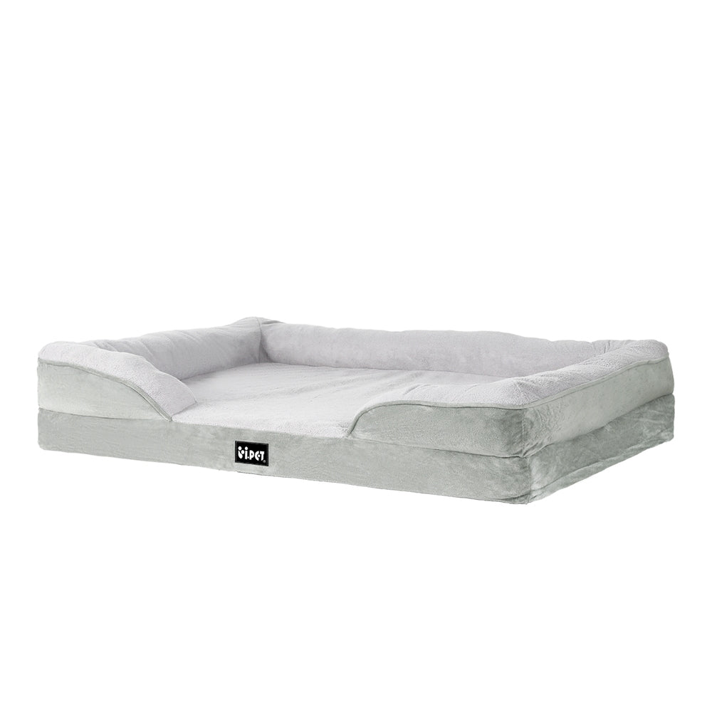 i.Pet Grey Memory foam pet bed