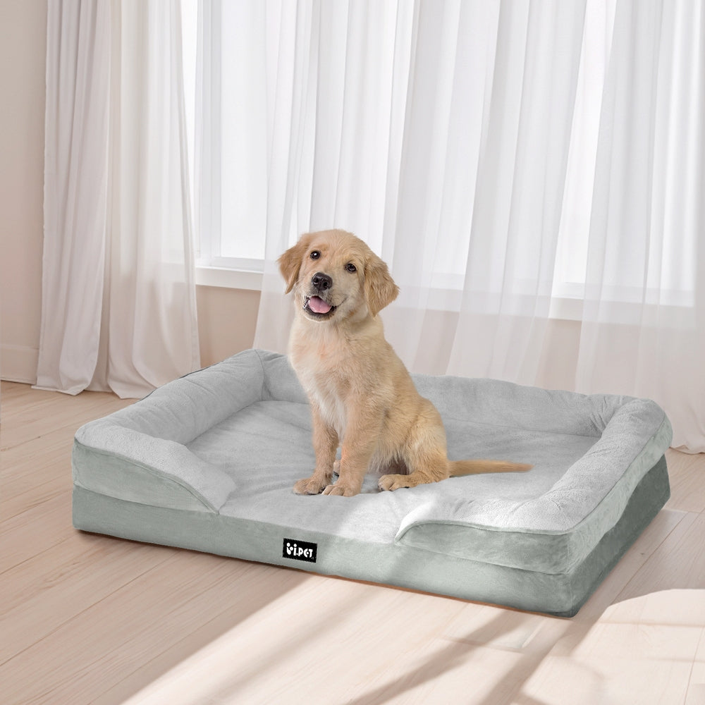 i.Pet Grey Memory foam pet bed