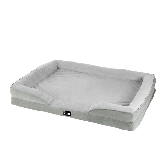 i.Pet Grey Memory foam pet bed