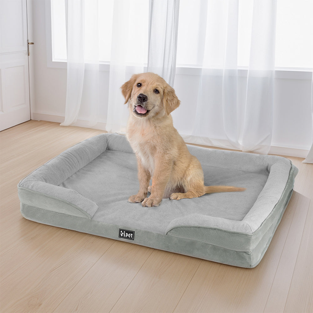 i.Pet Grey Memory foam pet bed