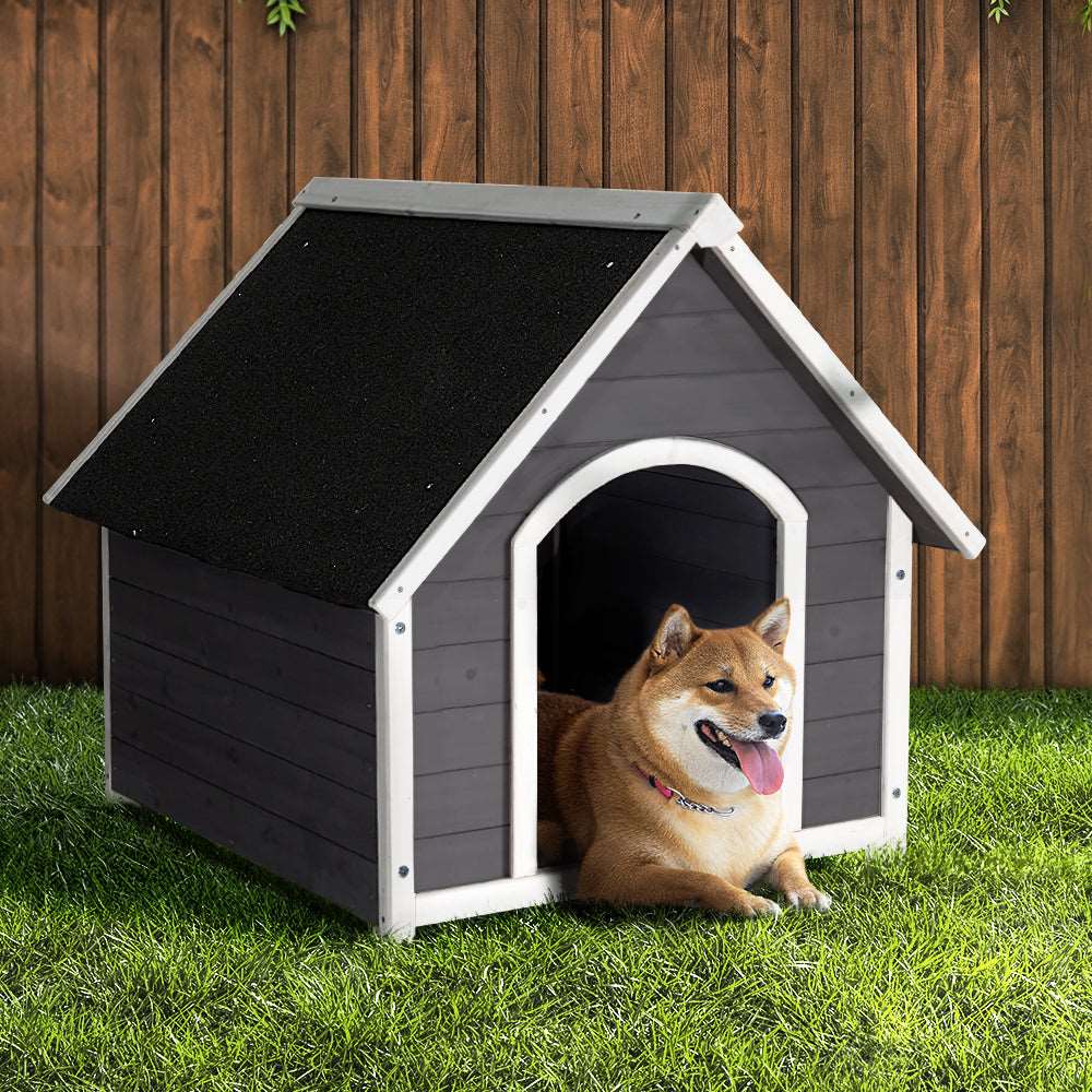 i.Pet Outdoor Wooden Dog Kennel 82cm x 99cm x 87cm