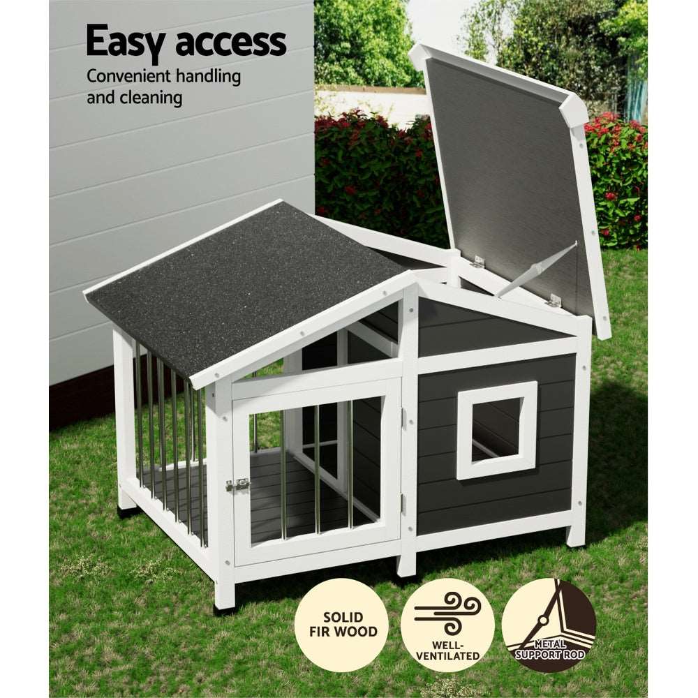 i.Pet Outdoor Wooden Dog Kennel