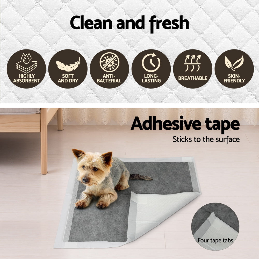 i.Pet Pet Training Pads 200pcs 60x60cm Grey