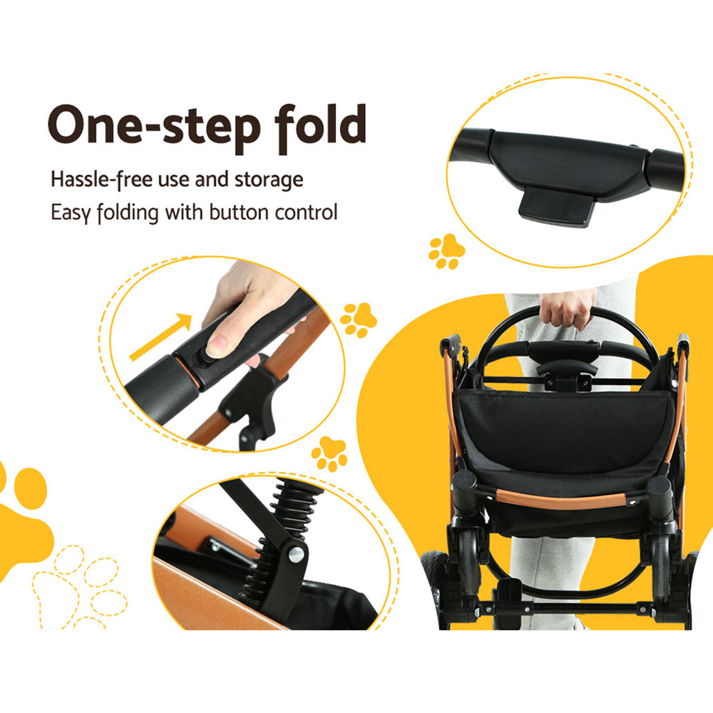 i.Pet 3 in 1 Pet Stroller (Stroller, Carrier Or Car Seat)