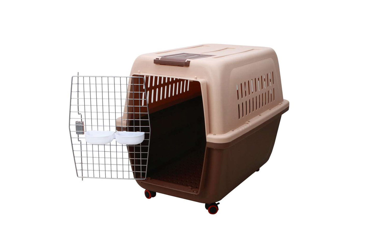 YES4PETS Large Pet Carrier With Handle and Wheels