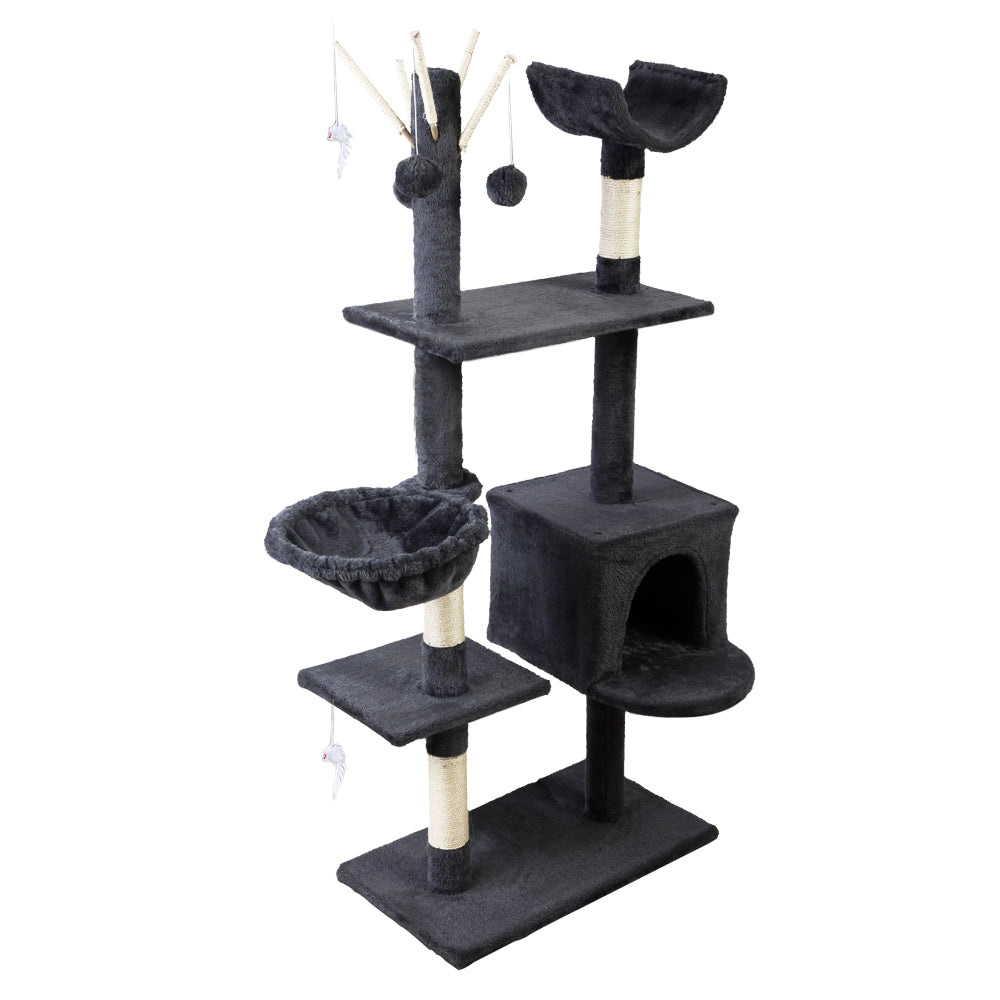 i.Pet Cat Scratching Tree 140cm Dark Grey