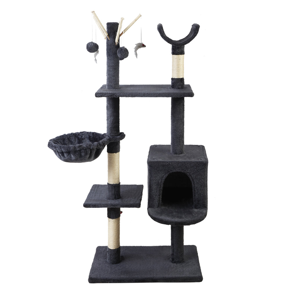 i.Pet Cat Scratching Tree 140cm Dark Grey