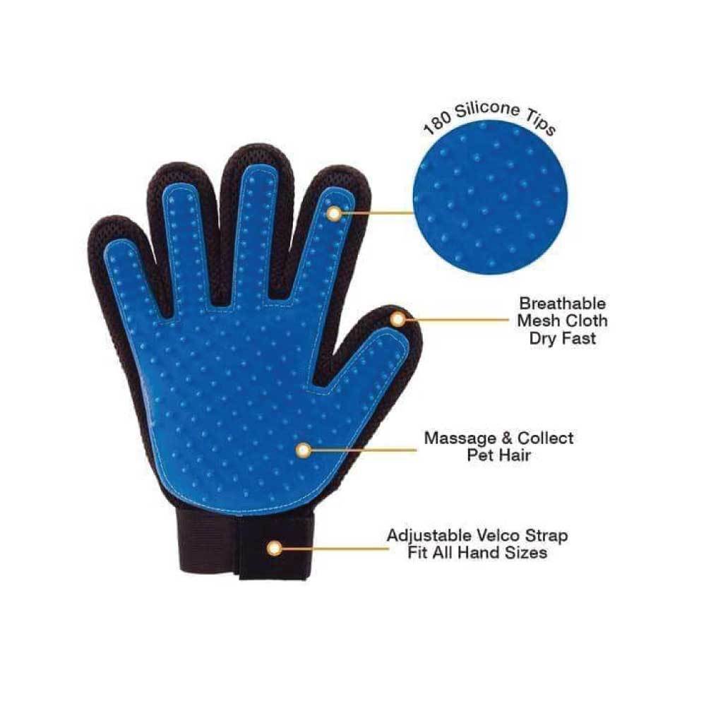 2in1 Pet Deshedding and Massage Glove